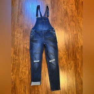 Maurices Dark Blue Women Jeans Overalls